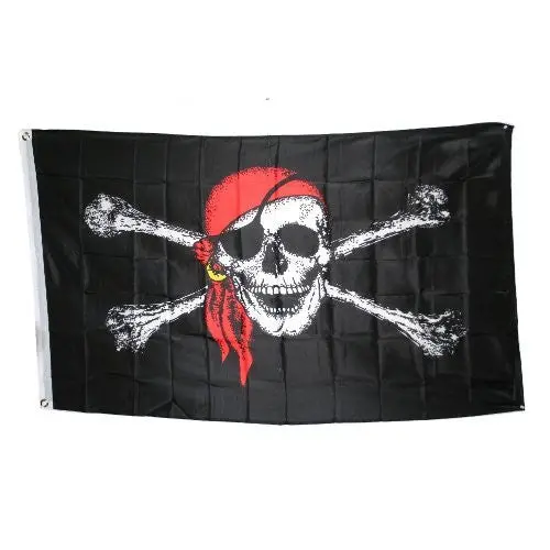 Jolly Roger With Red Hat Pirate Flag 1