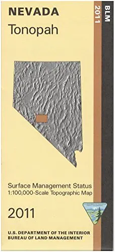 Map: Tonopah - Surface Management [Paperback] Blm 1