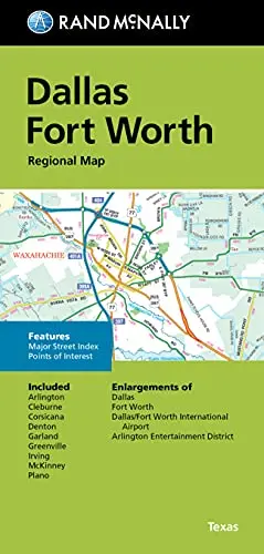 Rand Mcnally Folded Map: Dallas Fort Worth Regional Map [Paperback] Rand Mcnally 1
