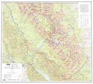 Glacier National Park Part Of Waterton-Glacier International Peace Park, Montana Paper/Non-Laminated [Map] United States Geological Survey 1