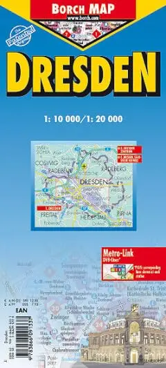 Dresden Laminated Map By Borch (English, Spanish, French, Italian And German) (English, Spanish, French, Italian And German Edition) Borch 1