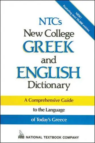 Ntc's New College Greek And English Dictionary Nathaniel, Paul 1