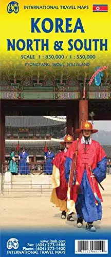 Korea North And South Travel Reference Map 1:830K/1:550K (Waterproof) [Map] Itmb Publishing Ltd 1