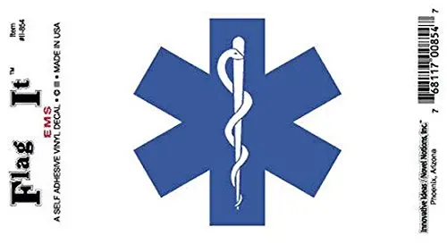 Ems Self Adhesive Vinyl Decal 6-Pack 1