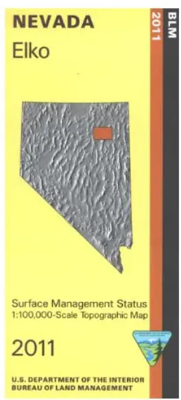 Nevada: Elko : 1:100,000-Scale Topographic Map : 30 X 60 Minute Series (Topographic) (Surface Management Status, Mineral Management Status) United States 1