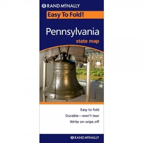 2012 Easy To Fold! Pennsylvania State Map (Collectible - Like New) 1