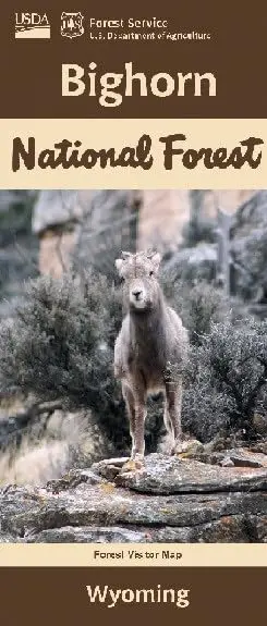 Bighorn National Forest Forest Visitor Map (Wyoming) 1