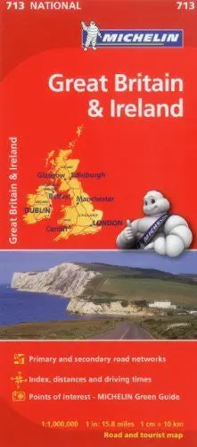 Great Britain & Ireland Road And Tourist Map (National 713) 1