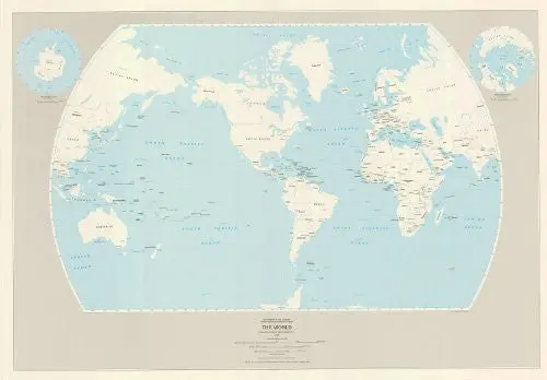 The World (Taa0071) [Map] United States Department Of The Interior Geological Survey 1