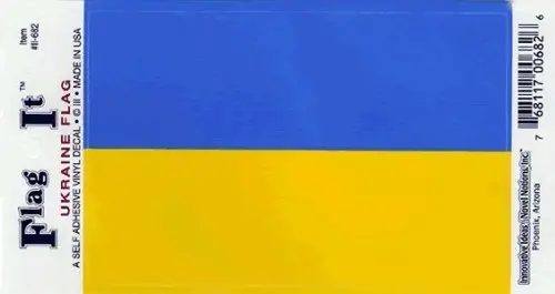 Ukraine Flag Decal For Auto, Truck Or Boat 1