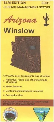 Arizona, Winslow: 1:100,000-Scale Topographic Map : 30 X 60 Minute Series (Topographic) (Surface Management Status) United States 1