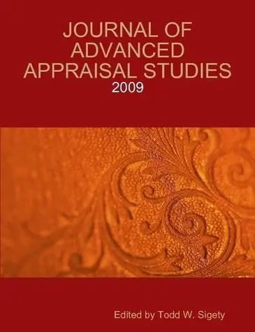 Journal Of Advanced Appraisal Studies - 2009 [Perfect Paperback] 1