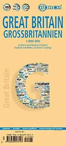 Laminated Great Britain Map By Borch (English Edition) [Map] Borch 1