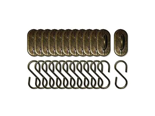Kole Imports 12-Pc Hanger Craft Embellishment Set In Antique Brass 1