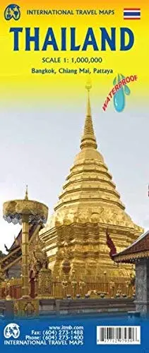 Thailand Travel Reference Map (Waterproof) 1:1M 1