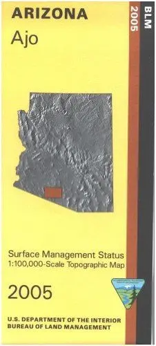 Ajo Surface Management Status 1:100,000-Scale Topographic Map (Arizona 60X30-Minute Quadrangle) 1