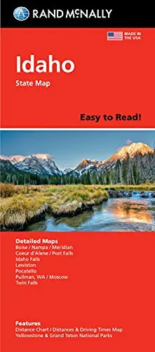 Easy To Read! Idaho State Map 1