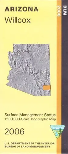 Willcox Surface Management Status 1:100,000-Scale Topographic Map (Arizona 60×30-Minute Series) 1