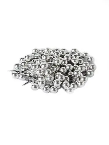 Moore Map Tacks Silver Box Of 100 1