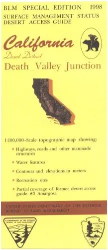 Map: Death Valley Junction - Surface Management [Paperback] Blm 1