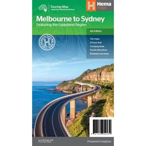 Melbourne To Sydney Hema Touring Map [Map] Hema 1