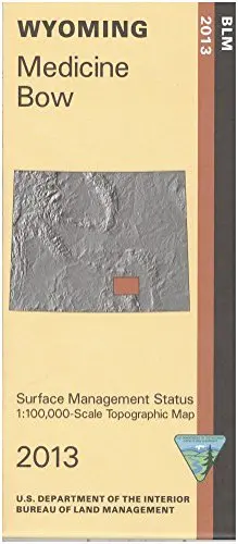 Map: Medicine Bow - Surface Management Map [Paperback] Blm 1