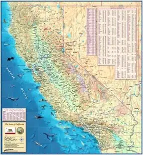 Paper California Wall Map - 36" X 39" 1