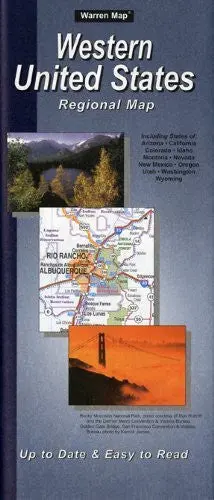Western United States Regional Map Paper/Non-Laminated 1