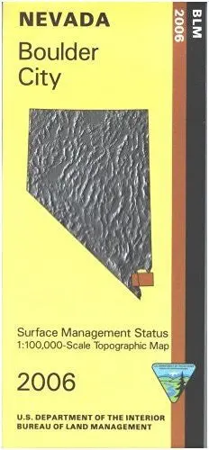 Map: Boulder City - Surface Management [Paperback] Blm 1