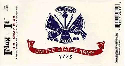 U.S. Army Flag: A Self Adhesive Vinyl Decal (6-Pack) 1