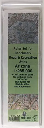 Maptools Ruler Set For Benchmark Road & Recreation Atlas - Alaska 1