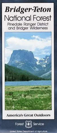 Bridger-Teton National Forest, Pinedale Ranger District And Bridger Wilderness Travel Map, Wyoming, 1996 (Sudoc A 13.28:B 76/10) [Map] 1