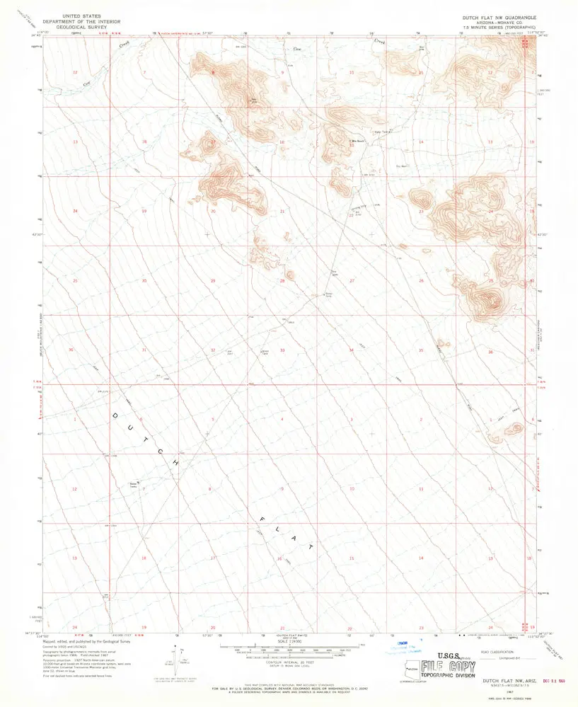 Dutch Flat Nw 7.5' [Map] United States Geological Survey 1