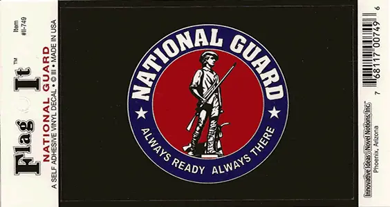 National Guard Self Adhesive Vinyl Decal 6-Pack 1