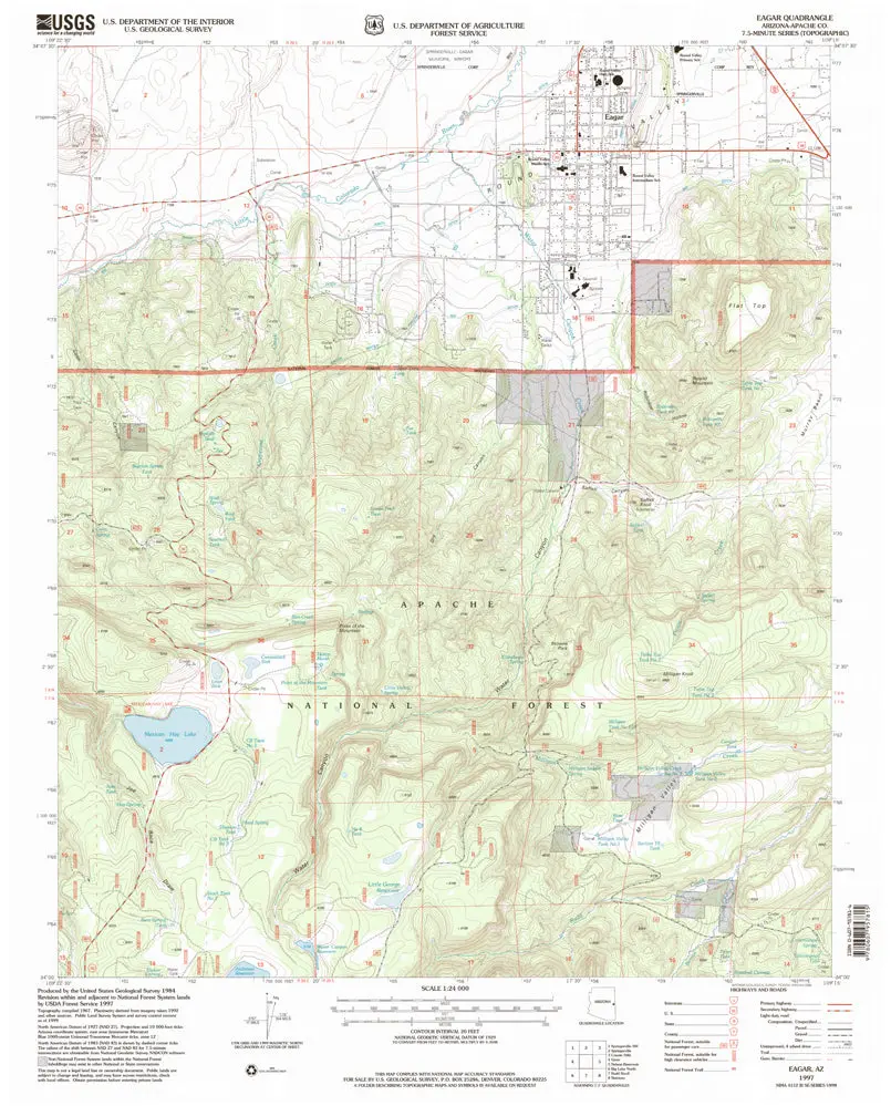 Eager 7.5' [Map] United States Geological Survey 1