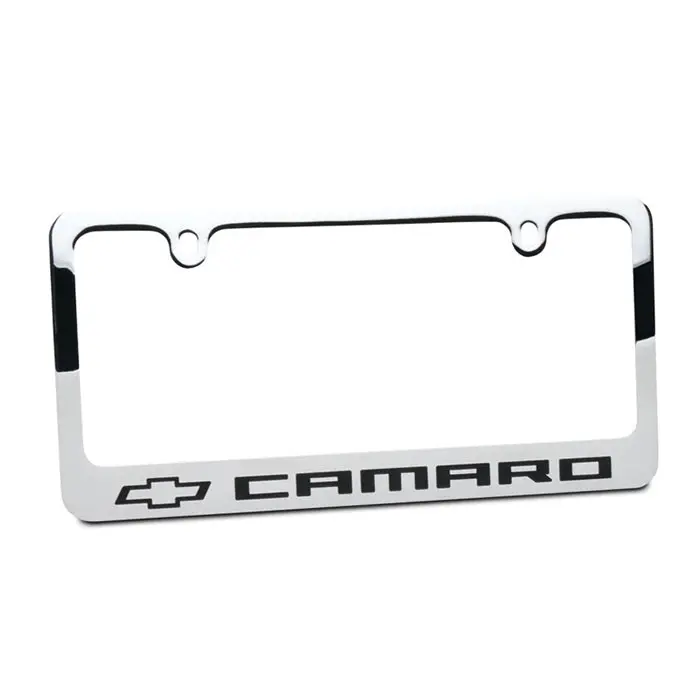 Chevy Bowtie Camaro License Frame : Chrome 1