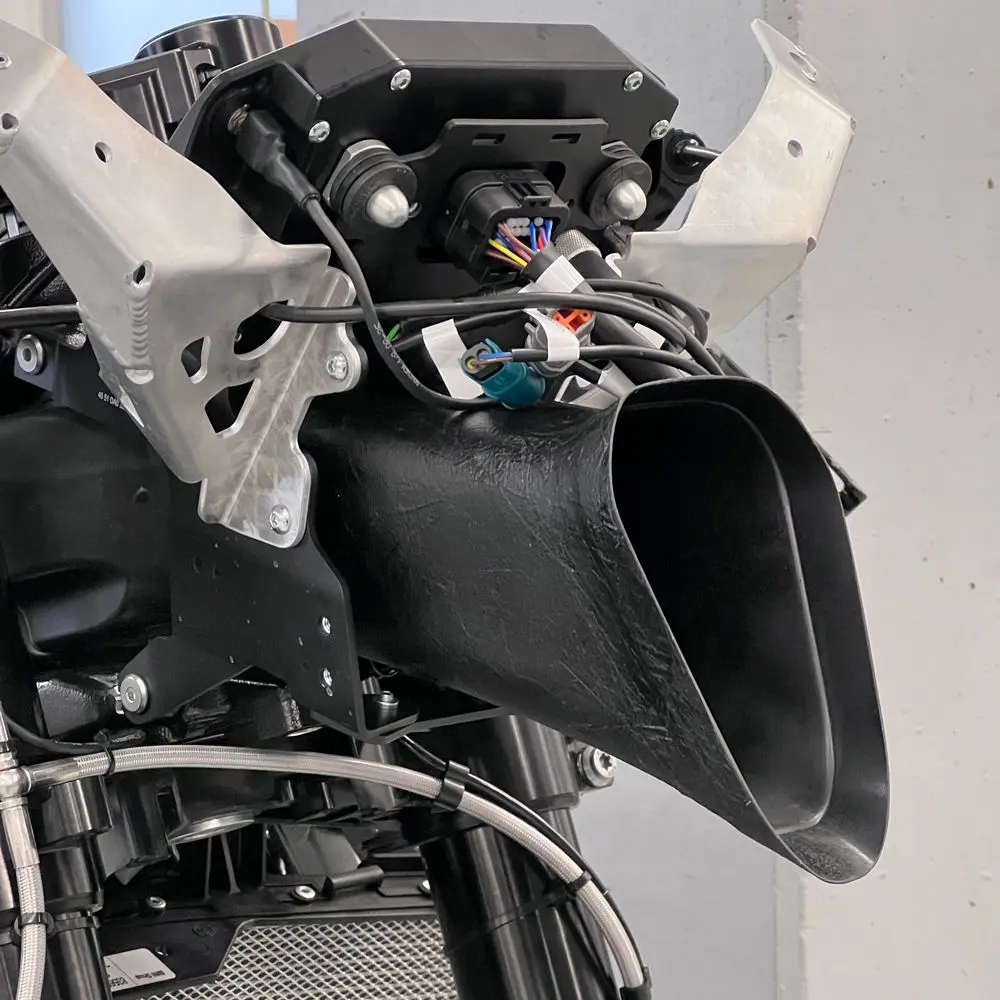 Alpha Racing 2023+ M1000rr Airbox Inlet Tube - Fiberglass 1
