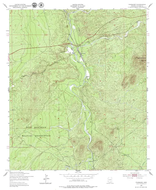 Fairbank, Azê7.5' 1952 [Map] United States Geological Survey 1