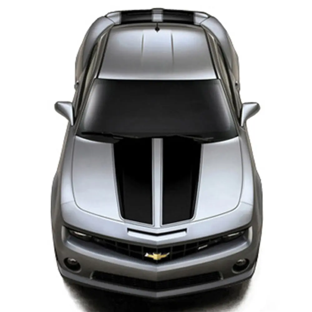 2010-2015 Camaro Rally Stripe Kit - Gloss Black 1