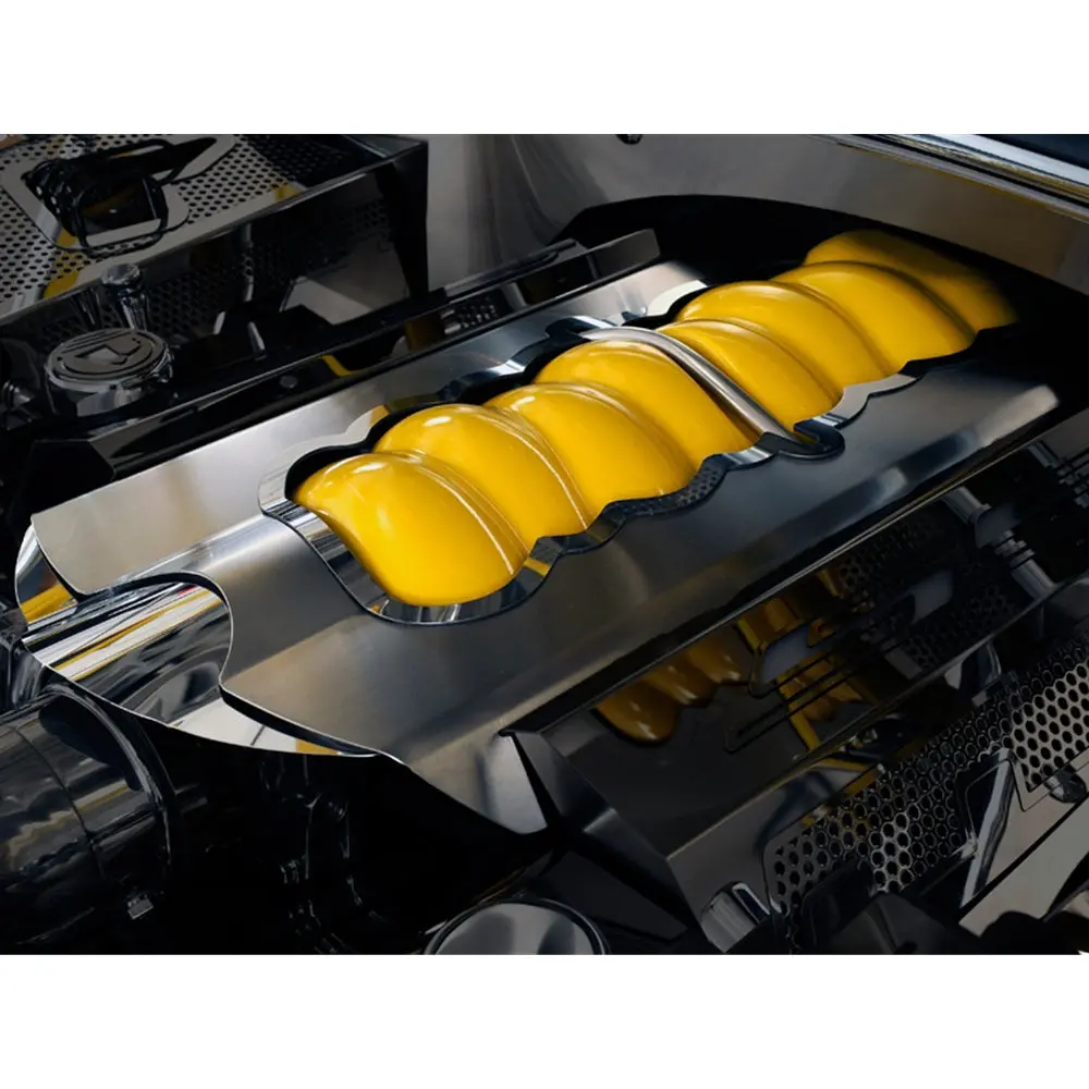 2010-2013 Camaro Plenum Cover Stainless Steel 1