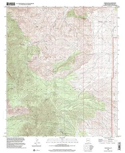 Harshaw 7.5' Az 1996 Map United States Geological Survey 1