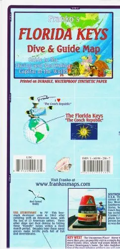Florida Keys Dive & Guide Map (English And Italian Edition) [Map] Frank Nielsen 1