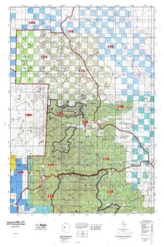 Arizona 17A Hunt Area / Game Management Unit (Gmu) Map 1