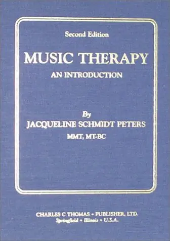Music Therapy: An Introduction Jacqueline Schmidt Peters 1
