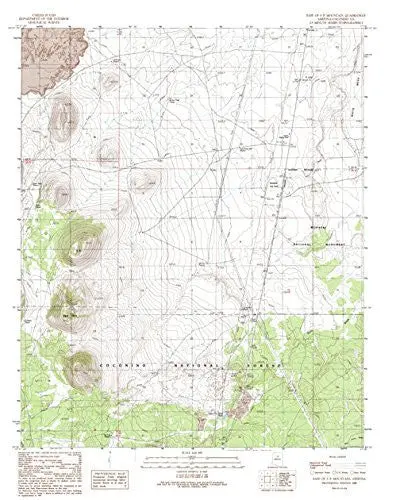 East Of S P Mountain, Arizona 7.5' [Map] United Stated Geological Survey 1