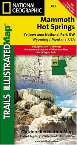 Mammoth Hots Springs - Yellowstone National Park Nw (Trails Illustrated Topographic Map #303) [Map] Trails Illustrated - National Geographic Maps 1