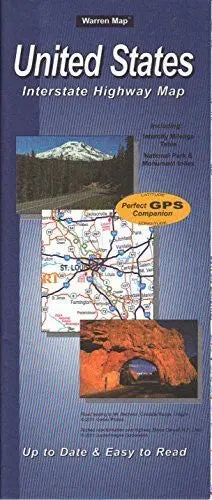United States Interstate Highway Map Paper/Non-Laminated 1
