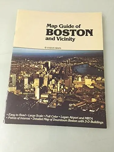 Map Guide Of Boston And Vicinity [Staple Bound] Esselte Maps 1