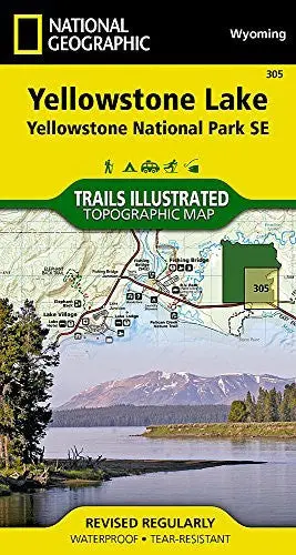 Yellowstone Lake: Yellowstone National Park Se Map (National Geographic Trails Illustrated Map, 305) [Map] National Geographic Maps - Trails Illustrated 1