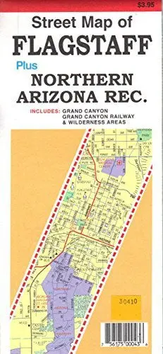 Street Map Of Flagstaff Plus Northern Arizona Rec. [Map] North Star Mapping 1